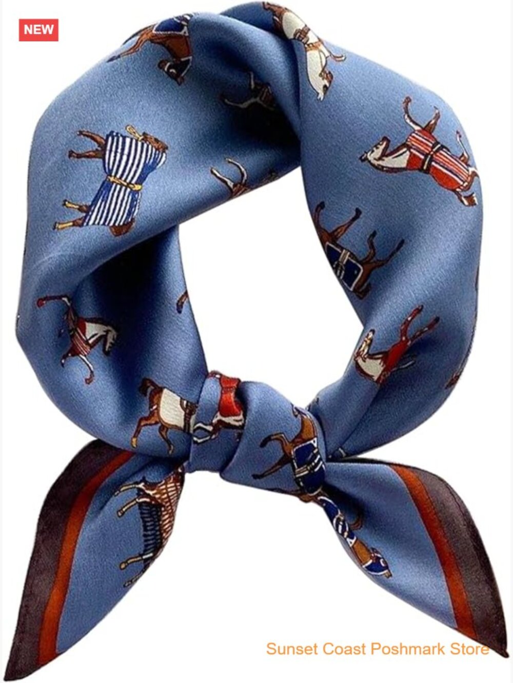 100% Mulberry Silk Lightweight Square Neckerchief Wrap Head Scarf